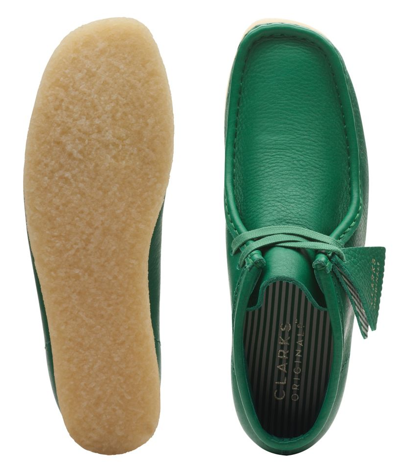 Clarks - Wallabee Boot - Castus Green Leather (WOMEN'S) - 26173234