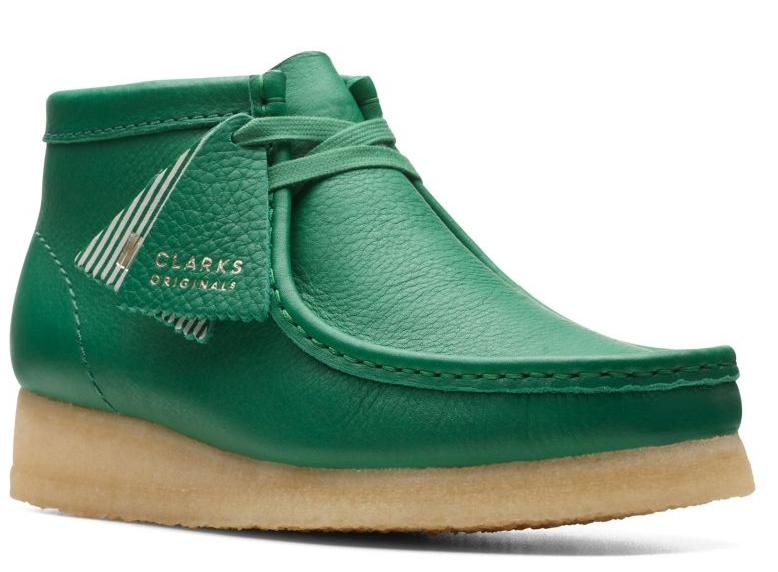 Clarks - Wallabee Boot - Castus Green Leather (WOMEN'S) - 26173234