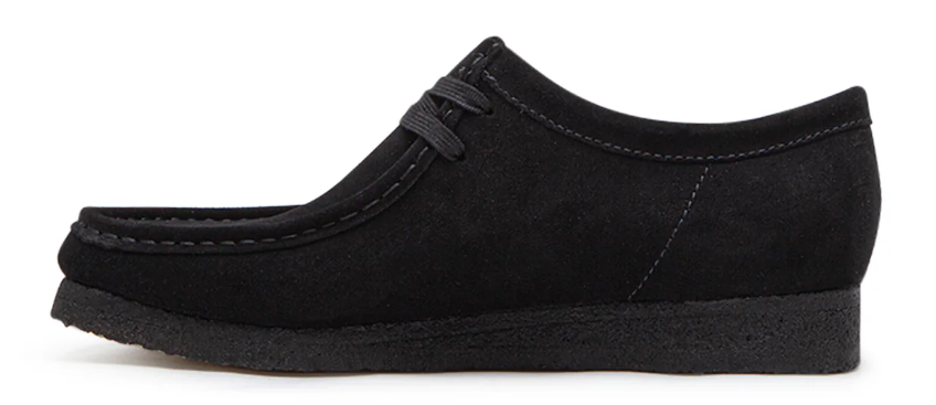 Clarks Originals Wallabee Lo Black Suede 26155519