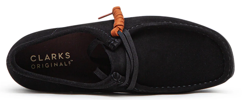 Clarks Originals Wallabee Lo Black Suede 26155519