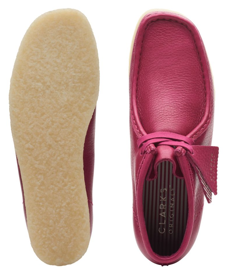 Clark - Wallabee Boot - Berry Leather (WOMEN'S) - 26173235
