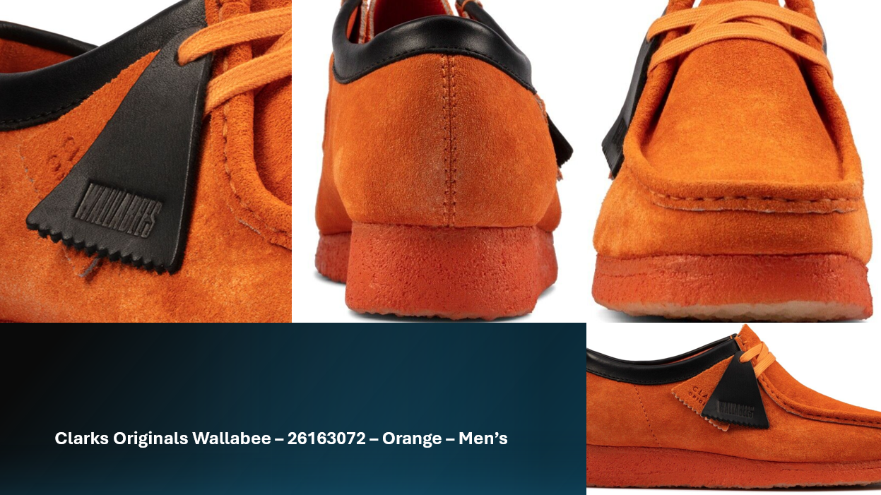 Clarks Wallabee Originals - 26163072 - Orange - Men's (SPECIAL PRICE)