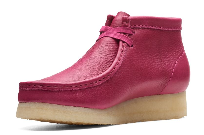Clark - Wallabee Boot - Berry Leather (WOMEN'S) - 26173235