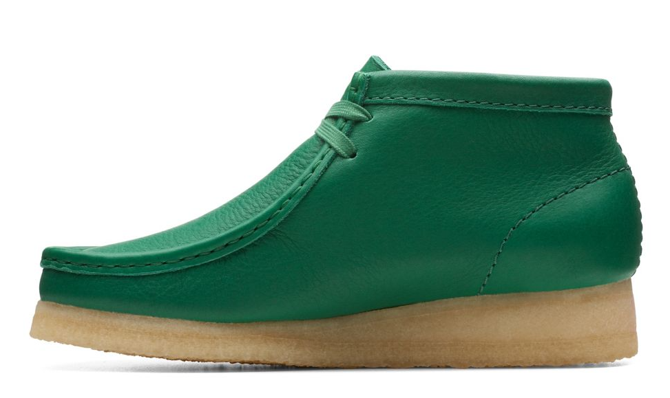 Clarks - Wallabee Boot - Castus Green Leather (WOMEN'S) - 26173234