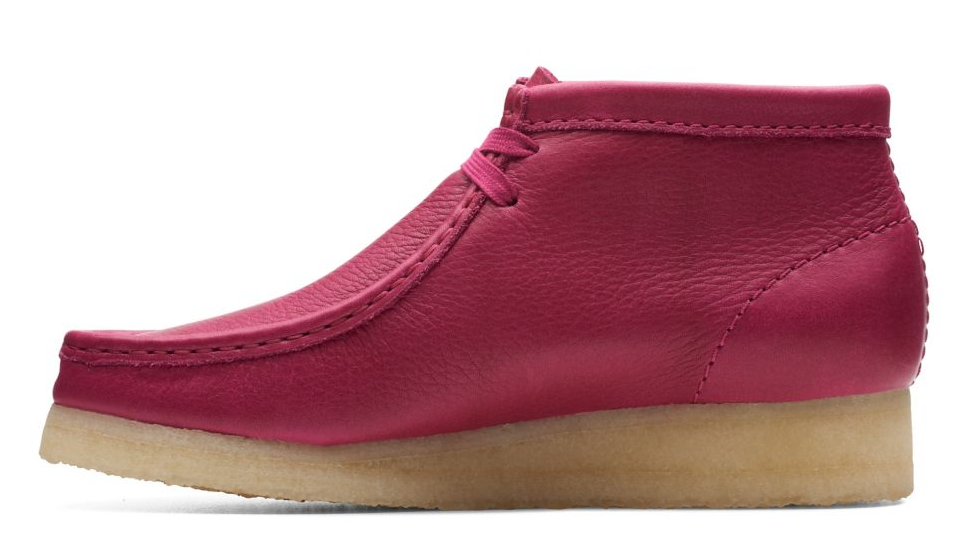 Clark - Wallabee Boot - Berry Leather (WOMEN'S) - 26173235