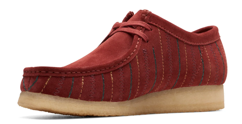 Clarks Wallabee Burgundy Combi - 26174512