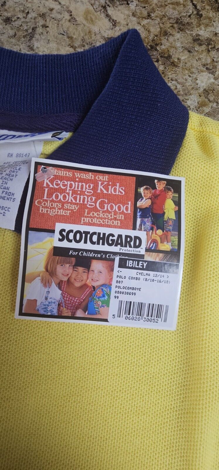 School uniform Lbiley - 1295CC - Yellow Navy - KIDS