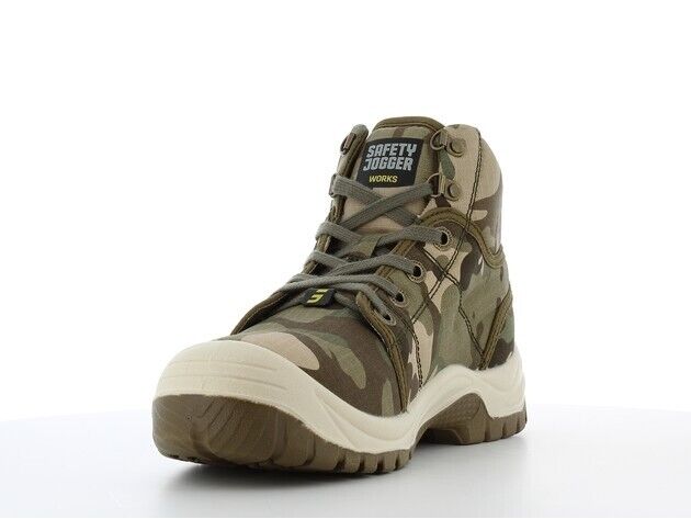 Safety Jogger, Steel Toe Work Boot, DESERT MULTI