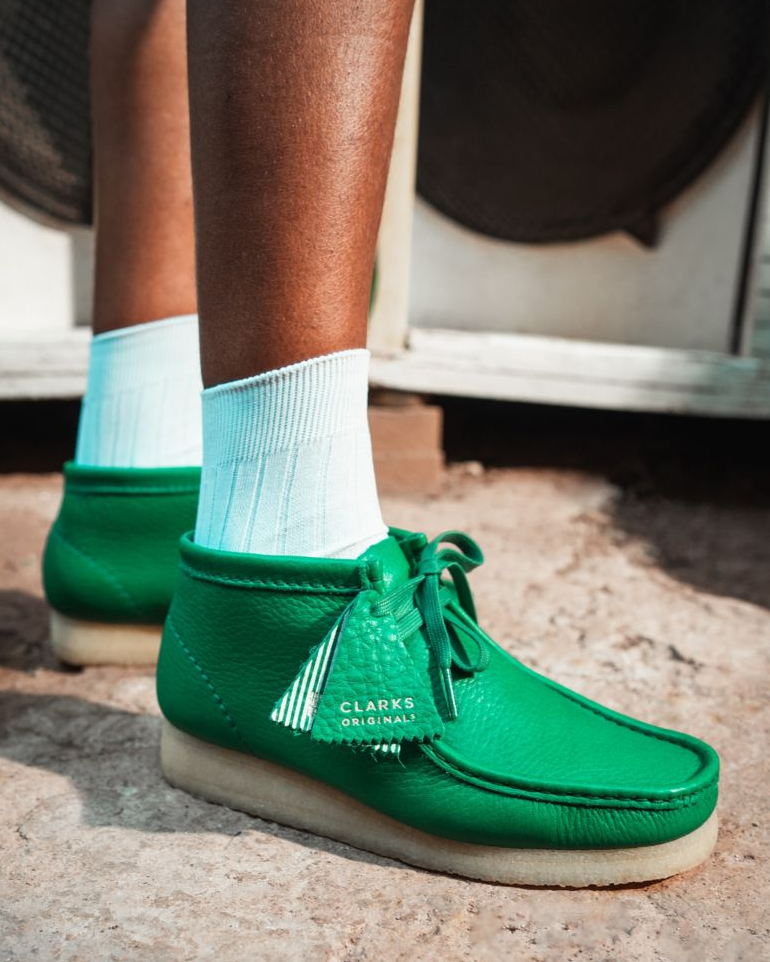 Clarks - Wallabee Boot - Castus Green Leather (WOMEN'S) - 26173234