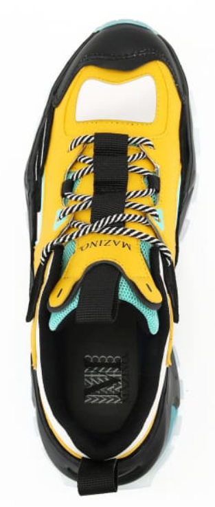 Mazino - Mantle-025 - Teal/Yellow/Black