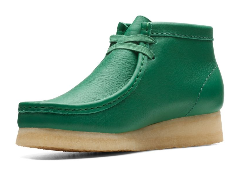 Clarks - Wallabee Boot - Castus Green Leather (WOMEN'S) - 26173234