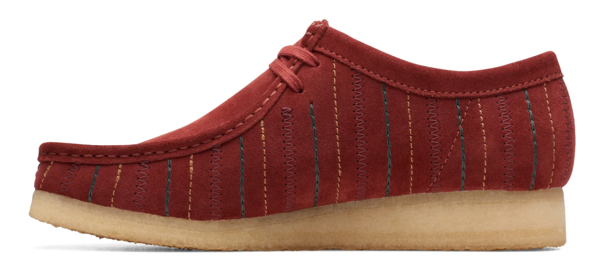 Clarks Wallabee Burgundy Combi - 26174512