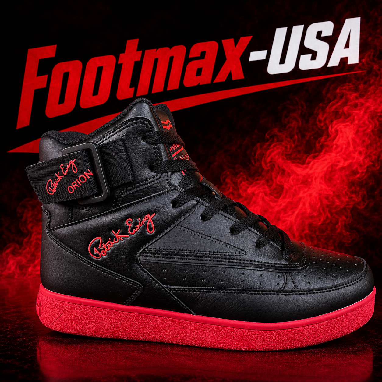 Patrick Ewing 33 Hi-Orion Rebound - 1RBE003-012 (Red / Black)