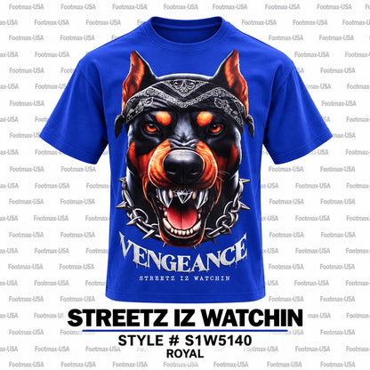 STREETZ IZ WATCHIN T-SHIRT - SIW5140-ROYAL "MEN'S"