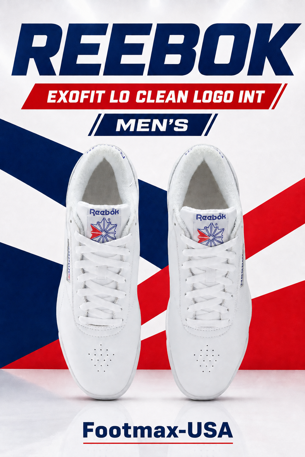 Reebok Exofit Lo Clean Logo Int. - 100000169 - White / Royal (Men's)