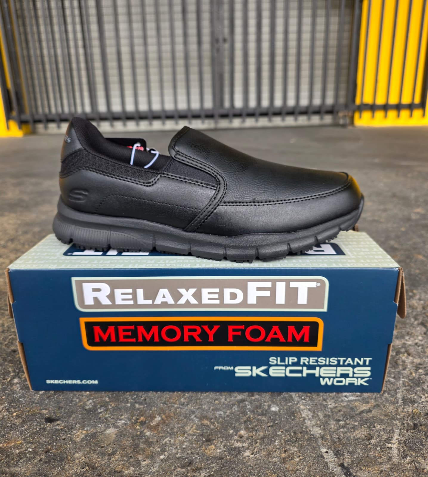 Skechers Annod - 77236 Black - Slip Resistant - Work - Women's