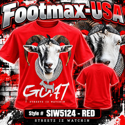 STREETZ IZ WATCHIN T-Shirt - SIW5124-RED - Adults / Men's
