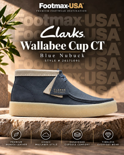 Clarks Wallabee Cup BT - 26171091 - Blue Nubuck