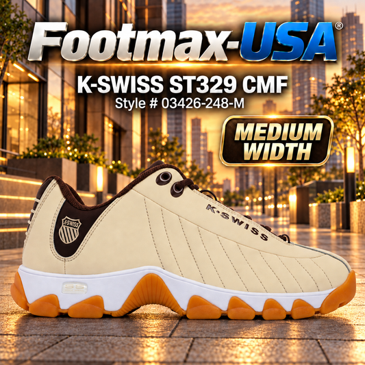 K-Swiss ST329 CMF - Wdwash / Choclat / Wt / Gum - 03426-248-M (Men's)