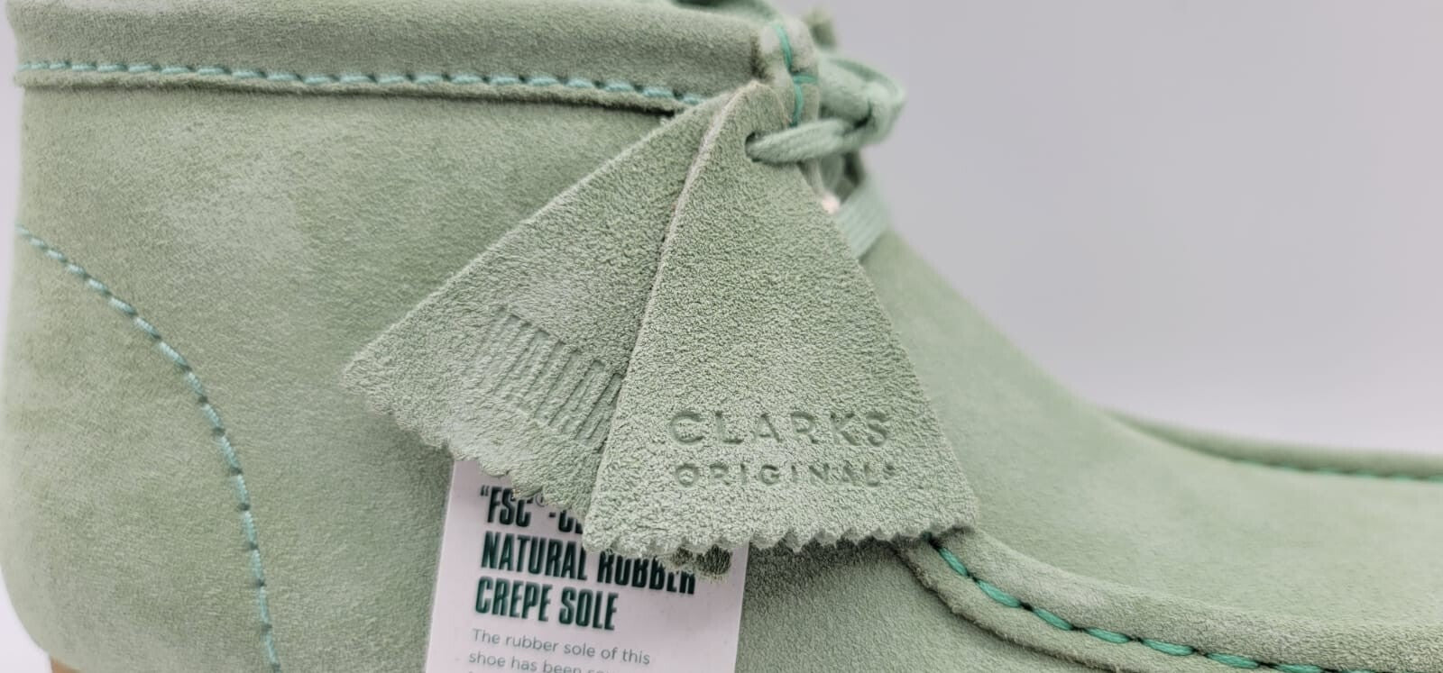 Clarks Wallabee Boot - Green Suede (26169732)
