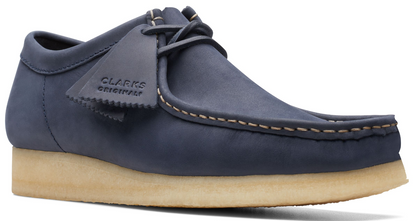 Clarks Wallabee - 26174515 - Navy Leather - Adults