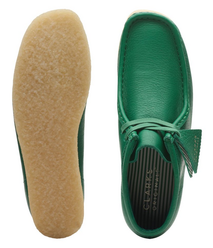 Clarks - Wallabee Boot - Castus Green Leather (WOMEN'S) - 26173234