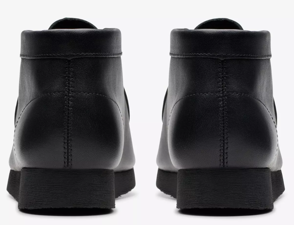 Clarks Wallabee Boot - 26168041 - KIDS / JUNIORS (BLACK LEATHER)