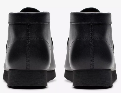 Clarks Wallabee Boot - 26168041 - KIDS / JUNIORS (BLACK LEATHER)