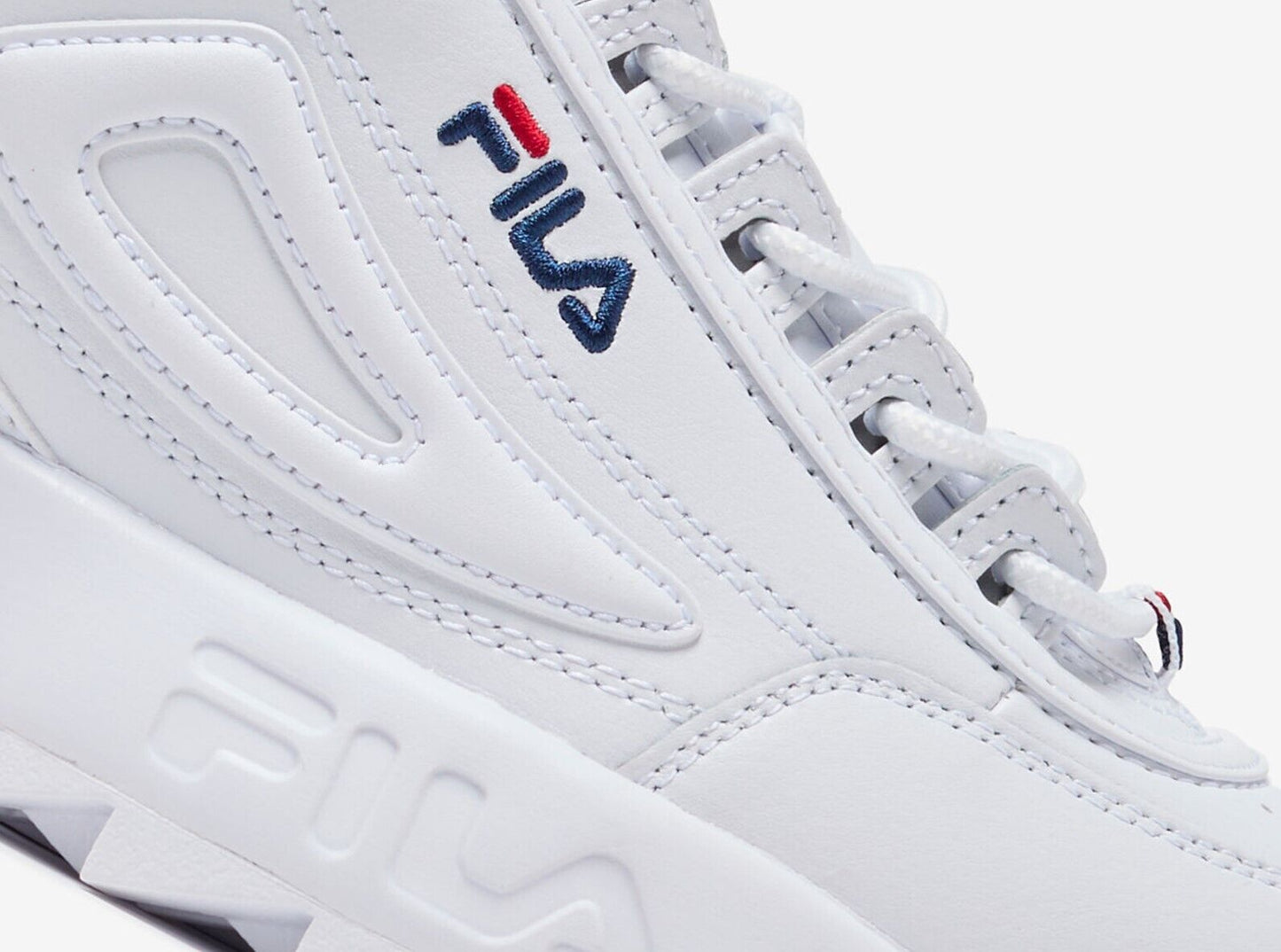 Fila Disruptor ll Premium - 5FM00002-125 - White / Navy / Red - WOMEN'S