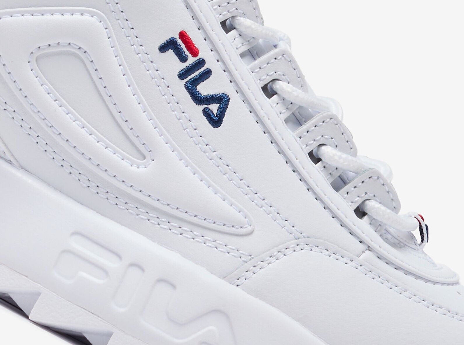 Fila Disruptor ll Premium - 5FM00002-125 - White / Navy / Red - WOMEN'S