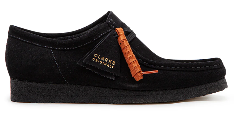 Clarks Originals Wallabee Lo Black Suede 26155519