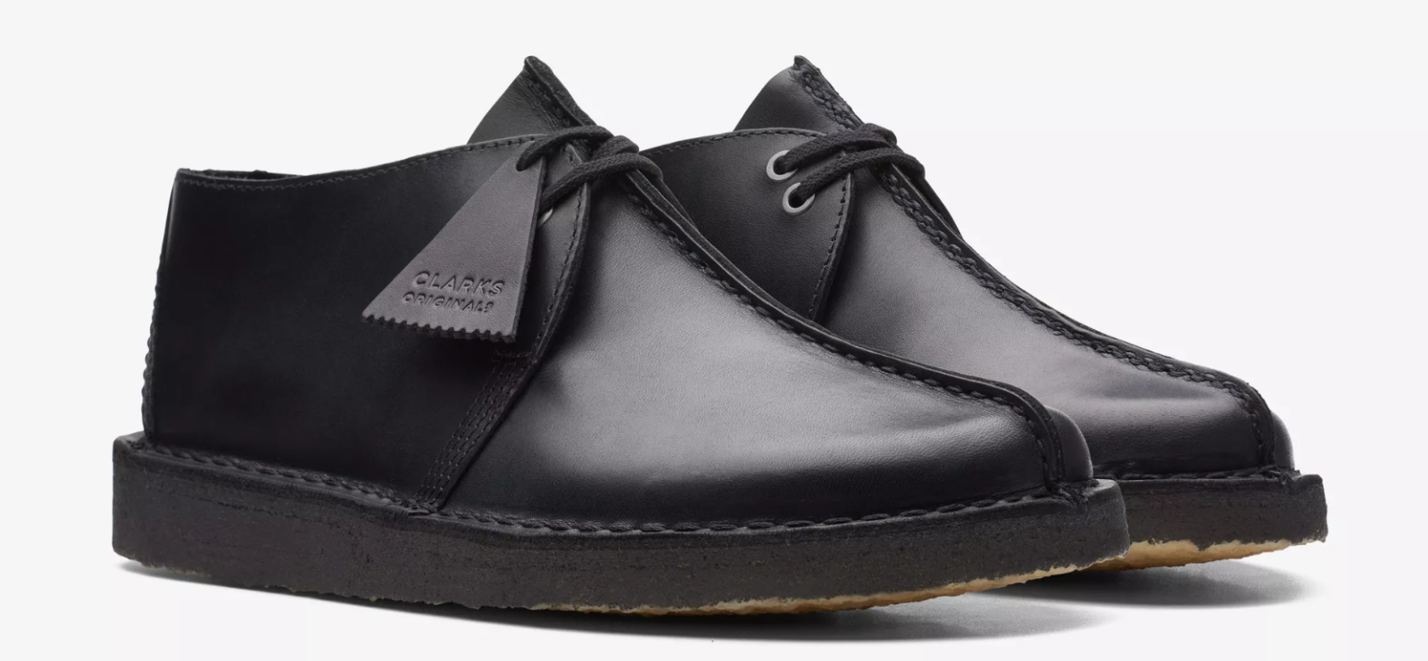Clarks Originals Desert Trek - Black Leather - 26113555 - Men's