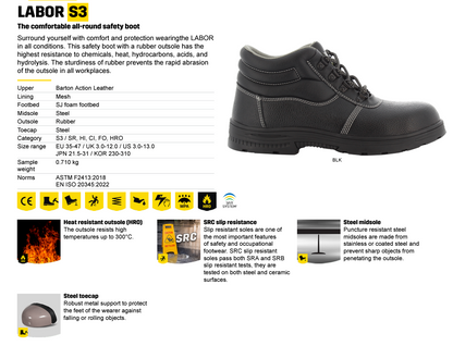 Steel Toe -  Satety Jogger Labor - Men's