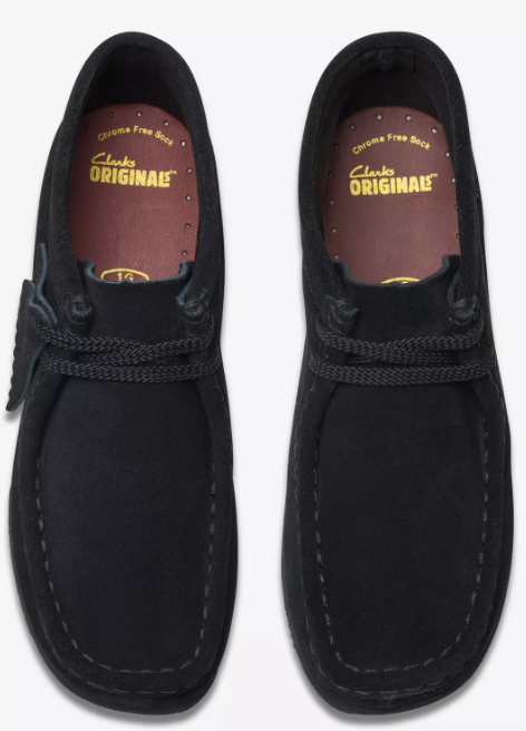 Clarks Wallabee Boot - 26168044 - Black Suede - KIDS / JUNIORS