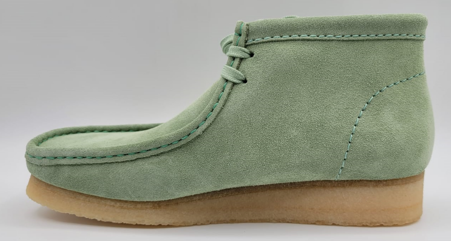 Clarks Wallabee Boot - Green Suede (26169732)