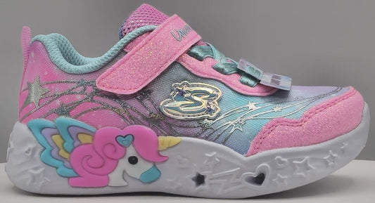 SKECHERS LIGHT UPS - LIL STELLAR - 302697/PKTQ (TODDLERS)