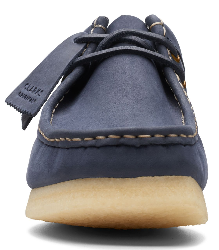 Clarks Wallabee - 26174515 - Navy Leather - Adults
