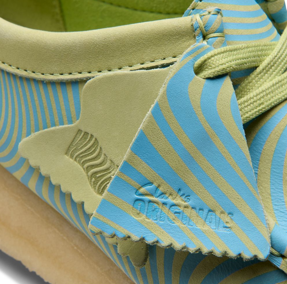 Clarks Wallabee -26175834 - Blue / Lime Print (Women's)