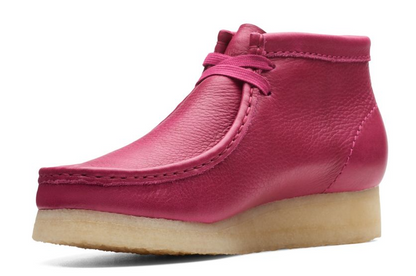 Clark - Wallabee Boot - Berry Leather (WOMEN'S) - 26173235