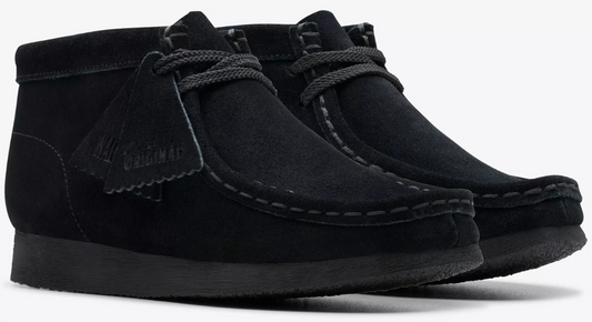Clarks Wallabee Boot - 26168044 - Black Suede - KIDS / JUNIORS