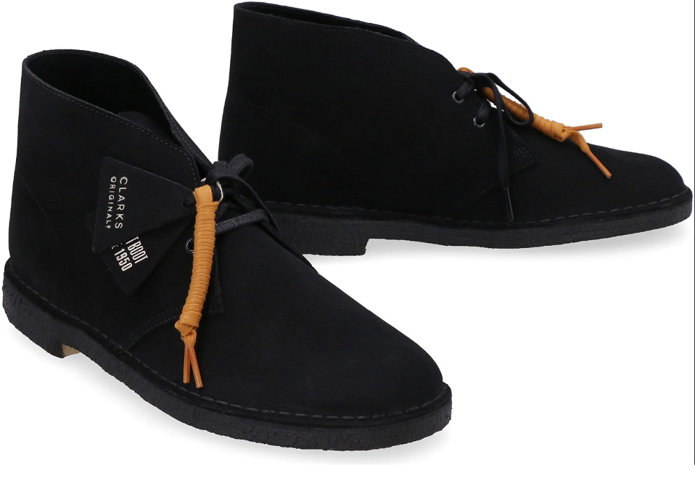 Clarks - Desert Boot - Black Suede - 26155480 - Men's
