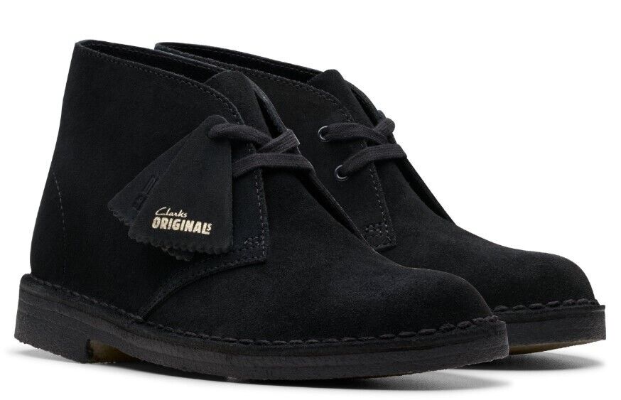 Clarks Desert Boot -Black Suede - 26155524 - WOMEN'S (SPECIAL PRICE)