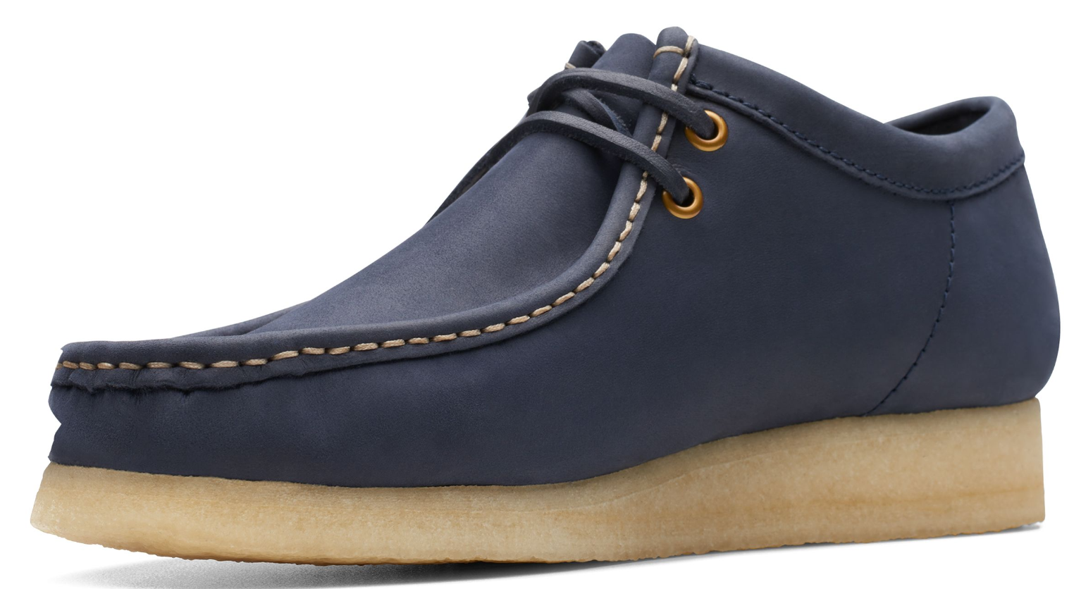 Clarks Wallabee - 26174515 - Navy Leather - Adults