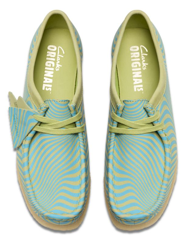 Clarks Wallabee -26175834 - Blue / Lime Print (Women's)