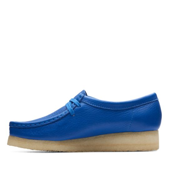 Clarks Wallabee Bright Blue WOMEN'S) - 26174009