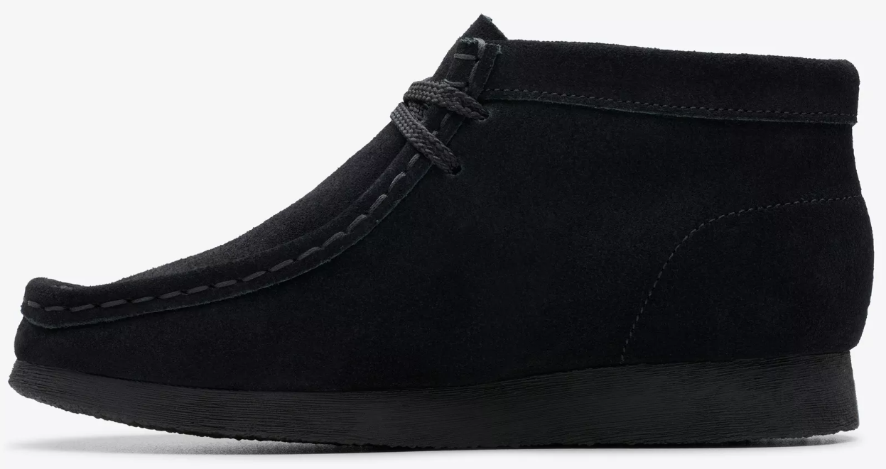 Clarks Wallabee Boot - 26168044 - Black Suede - KIDS / JUNIORS