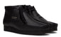 Clarks Wallabee Boot - Black Leather - 26155512 - Men's