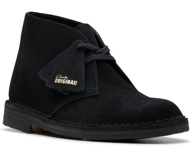 Clarks Desert Boot -Black Suede - 26155524 - WOMEN'S (SPECIAL PRICE)