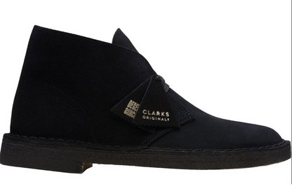 Clarks - Desert Boot - Black Suede - 26155480 - Men's