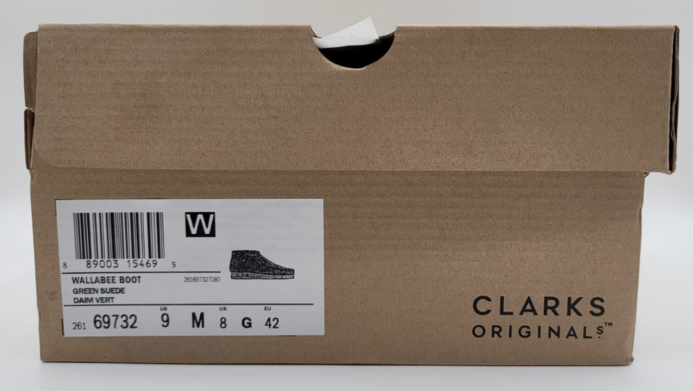 Clarks Wallabee Boot - Green Suede (26169732)